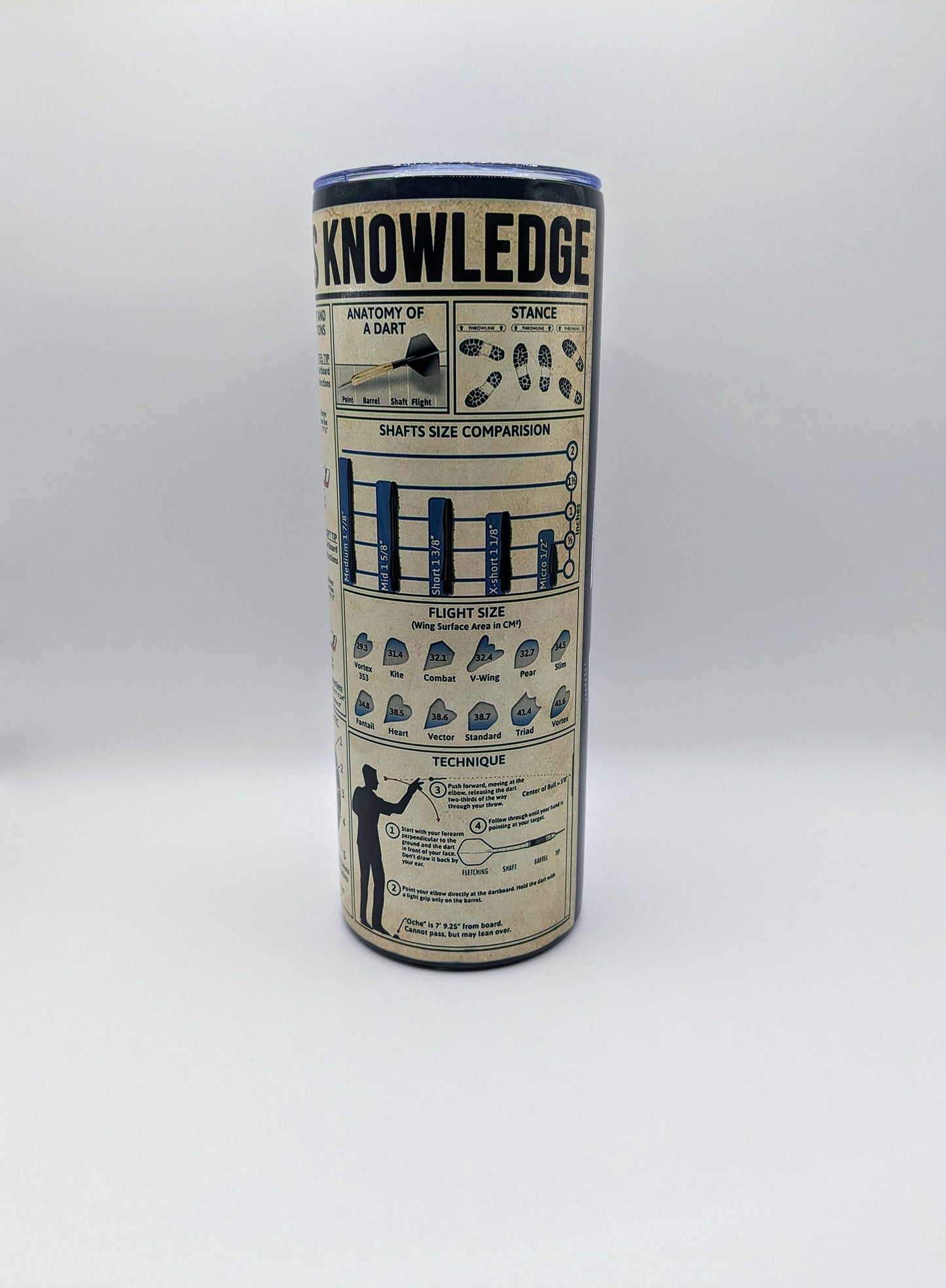 20oz Darts Knowledge Tumbler