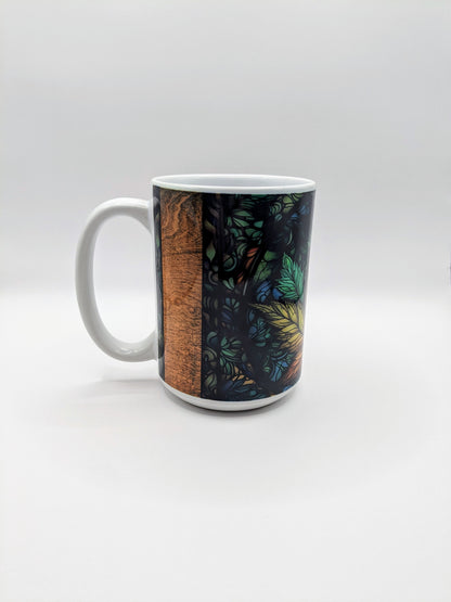 15oz Leaf Coffee Mug