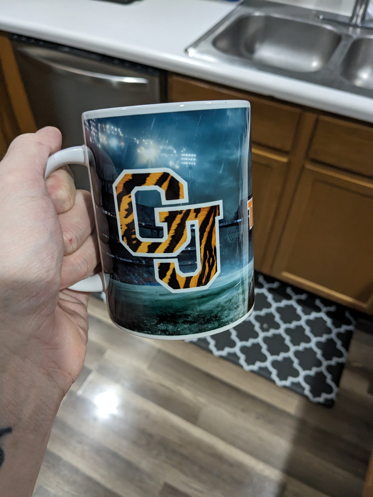 15oz Local Highschool football coffee mug