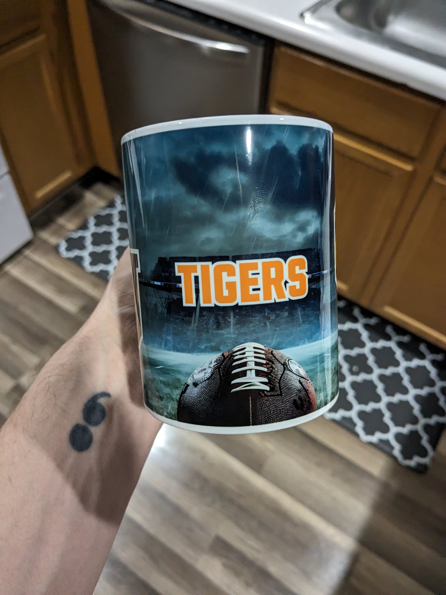 15oz Local Highschool football coffee mug